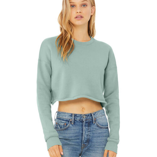 Ladies' Cropped Fleece Crew Thumbnail