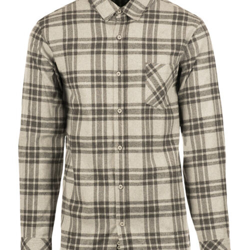 Woven Plaid Flannel With Biased Pocket Thumbnail