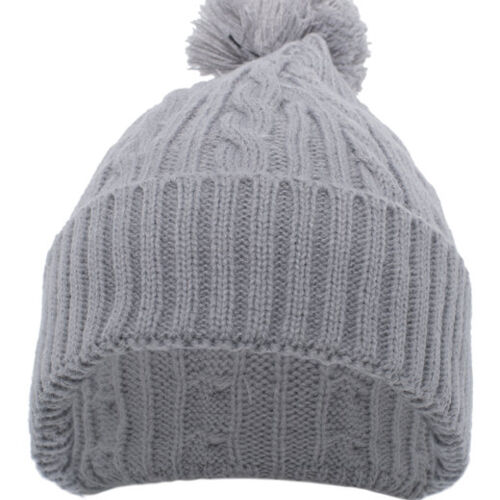 Cable Knit Pom-Pom Beanie Thumbnail