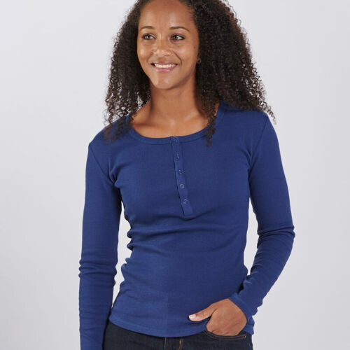 Women's Harper Long Sleeve Henley Thumbnail
