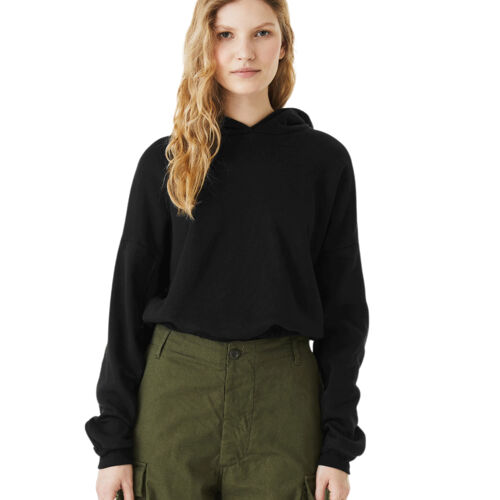 Ladies' Sponge Fleece Cinched Bottom Hooded Sweatshirt Thumbnail