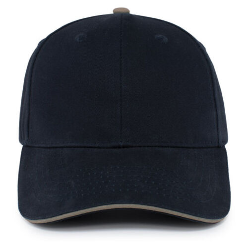 Brushed Twill Cap With Sandwich Bill Thumbnail