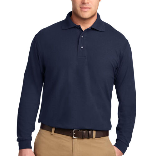 Tall Silk Touch Long Sleeve Polo Thumbnail