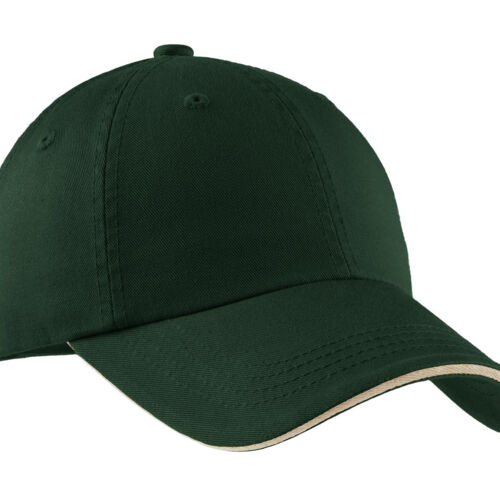 Sandwich Bill Cap with Striped Closure Thumbnail