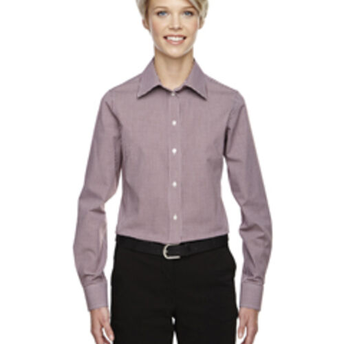 Ladies' Ladies' Crown Collection® Gingham Check Woven Shirt Thumbnail