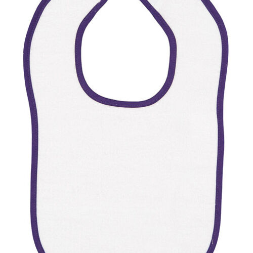 Infant Contrast Trim Terry Bib Thumbnail