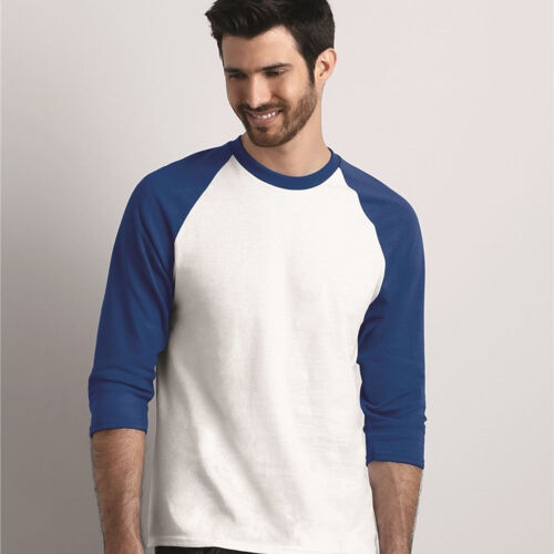 Heavy Cotton™ Raglan Three-Quarter Sleeve T-Shirt Thumbnail