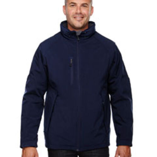 Men's Glacier Insulated Three-Layer Fleece Bonded Soft Shell Jacket with Detachable Hood Thumbnail