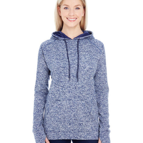 Ladies' Cosmic Contrast Fleece Hooded Sweatshirt Thumbnail