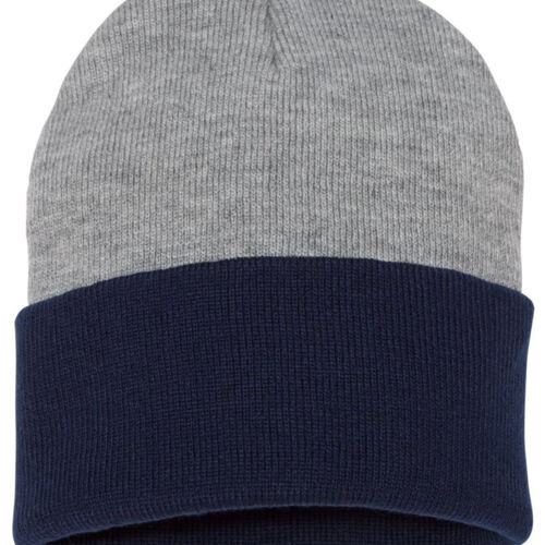 12" Color Blocked Cuffed Beanie Thumbnail