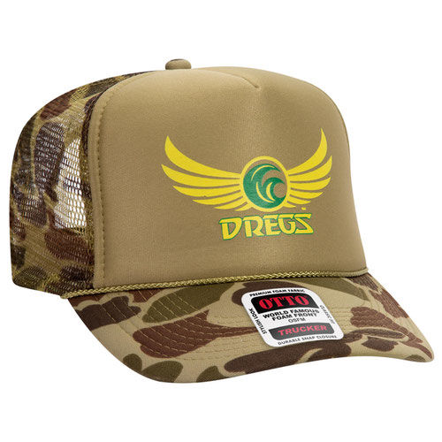 OTTO CAP Camouflage 5 Panel High Crown Mesh Back Trucker Hat Thumbnail