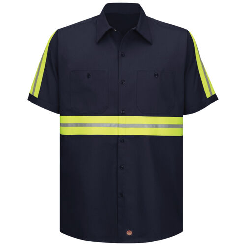 Enhanced Visibility Short Sleeve Cotton Work Shirt Thumbnail