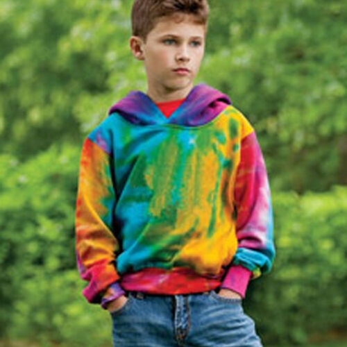 Youth Classic Fleece Tie-Dyed Hooded Sweatshirt Thumbnail