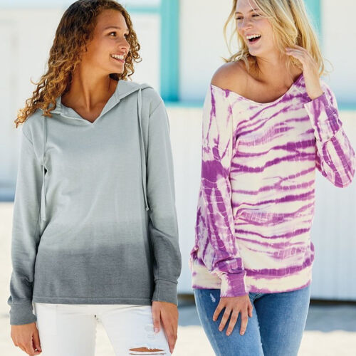 Women's French Terry Ombré Hooded Sweatshirt Thumbnail