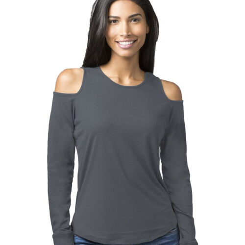 Women's Cold Shoulder Long Sleeve T-Shirt Thumbnail