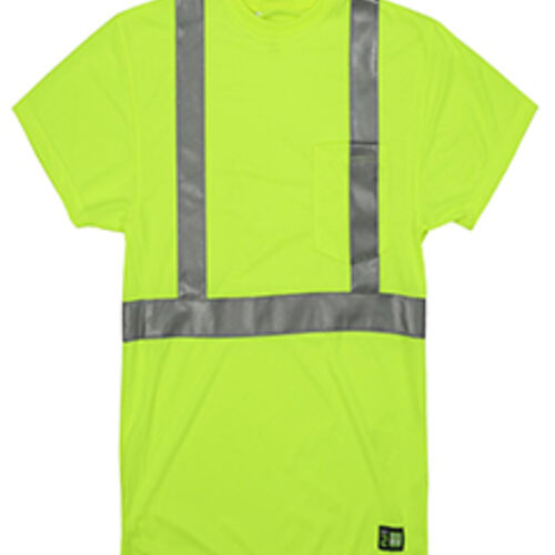 Men's Tall Hi-Vis Class 2 Performance Short Sleeve T-Shirt Thumbnail