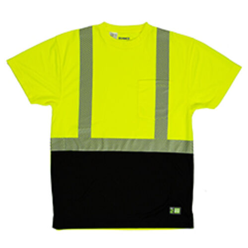 Unisex Hi-Vis Class 2 Color Blocked Pocket T-Shirt Thumbnail