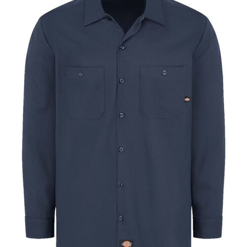 Men's Tall Industrial Cotton Long Sleeve Work Shirt Thumbnail