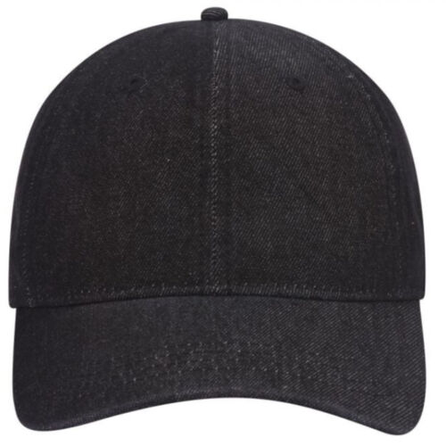 OTTO Garment Washed Pigment Dyed Denim Six Panel Low Profile Dad Hat Thumbnail