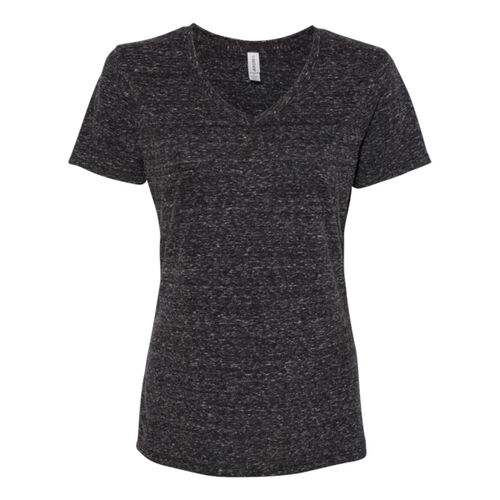 JERZEES - Women's Snow Heather Jersey V-Neck Thumbnail